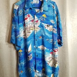 Vintage Montecerutti Men's Hawaiian shirt Sz XL